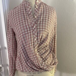 Madewell Plaid Button-Up Women's Blouson Shirt